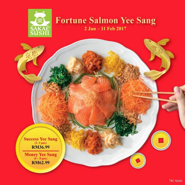 kl food: yee sang / Sakae Sushi